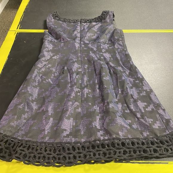 Anna Sui dress. Purple and black sleeveless Sz 13 fits a woman’s 10. Mach wash - Picture 3 of 4